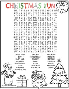 Looking for an educational holiday activity? This Christmas word search helps kids practice vocabulary in a festive and fun way. Save this pin for free word searches that kids will love!
