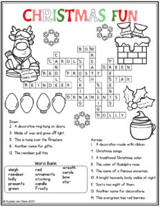 Holiday crosswords are a fun way to add festive learning to any classroom or homeschool setting. This free Christmas Fun crossword puzzle engages students while helping them practice vocabulary and spelling. It’s an easy, enjoyable activity for holiday-themed lessons. Save this pin to access the free printable whenever you need a quick and festive learning tool. Perfect for bringing some holiday cheer into your educational plans.